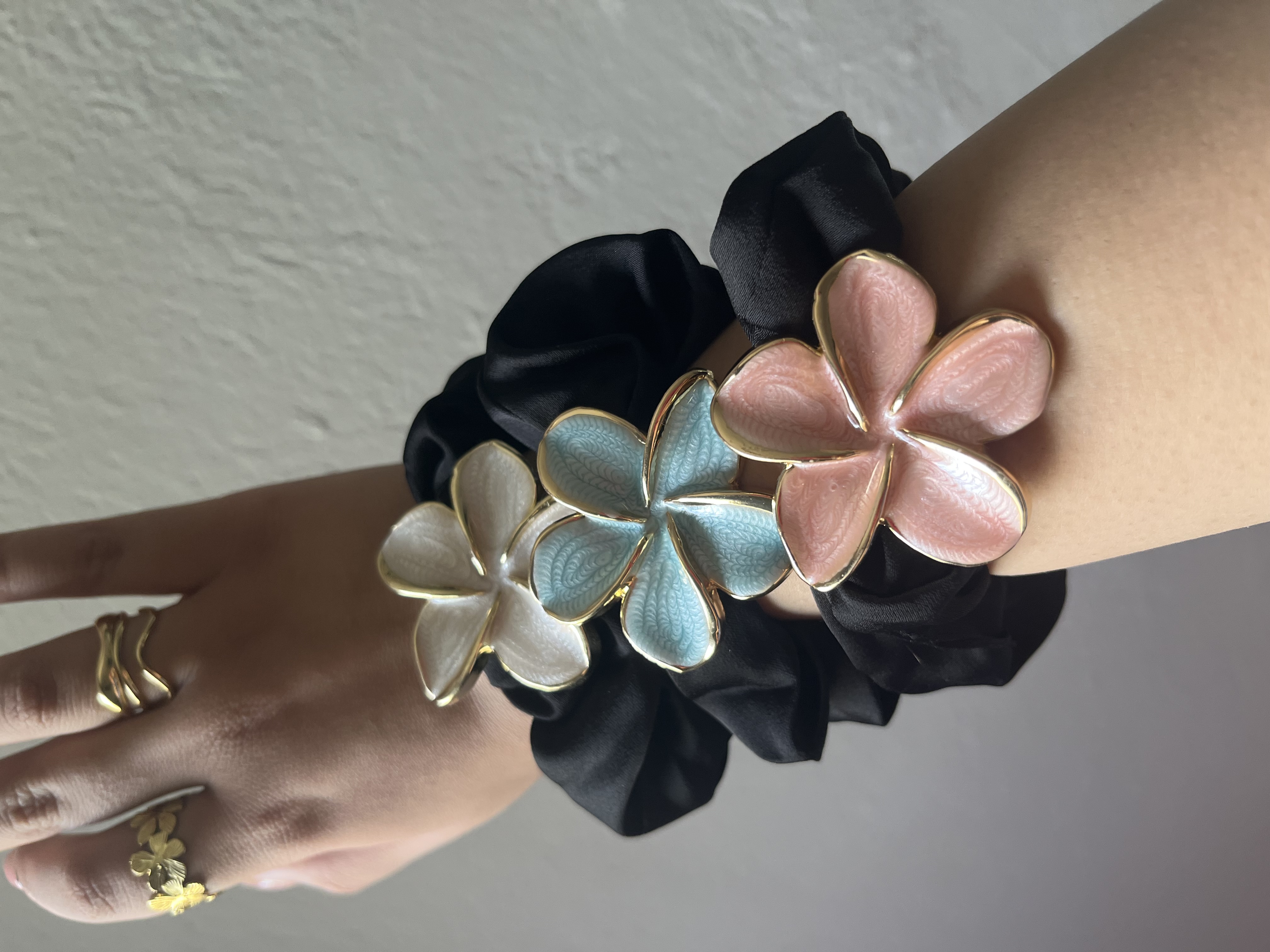 Chouchous avec motif fleur